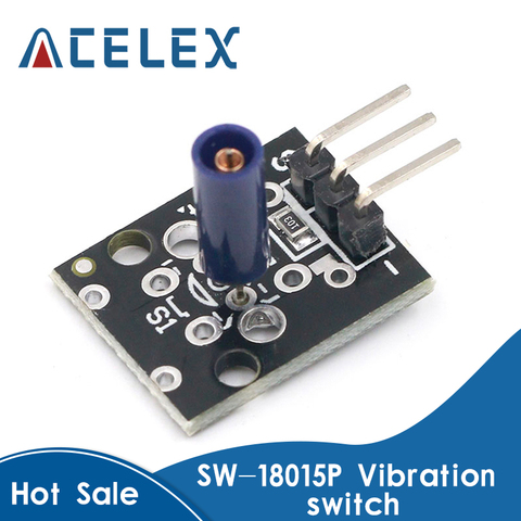 3pin KY-002 SW-18015P Shock Vibration Switch Sensor Module for arduino Diy Kit ► Photo 1/6