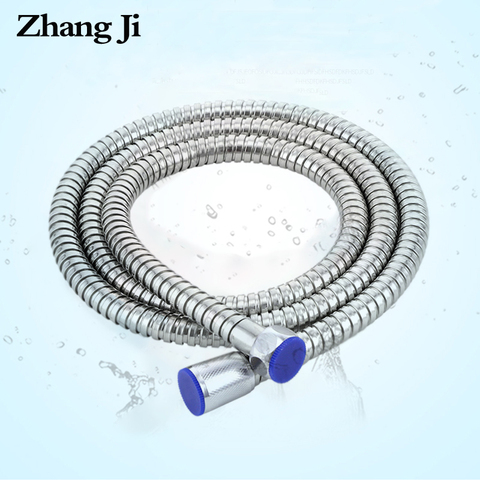 ZhangJi 1.5/2 Meters Flexible Stainless Steel Shower Hose Handheld Shower Pipe Durable Brass Bathroom Accessories Plumbing Hose ► Photo 1/6