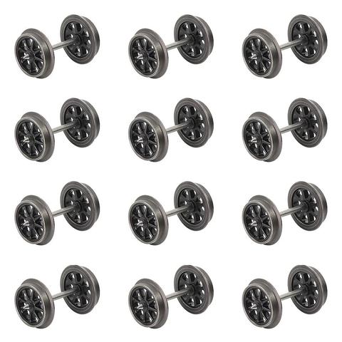 8pcs/12pcs/24pcs HO Scale 36'' Metal Spoked Wheels for Model Trains 1:87 Railway Accessories HP2687 ► Photo 1/6