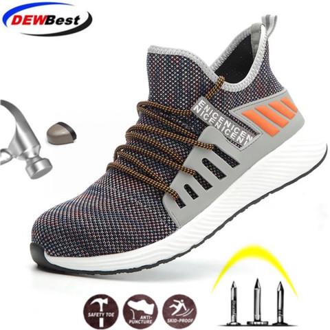 Safety Work Shoes Construction Men Outdoor Steel Toe Cap Shoes Men Puncture Proof High Quality Lightweight Safety Boots ► Photo 1/6