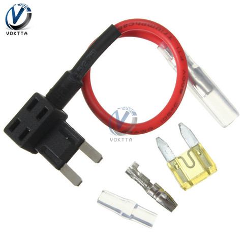 New 12V Fuse Holder Add-a-circuit TAP Adapter 10AMP Mini ACS  plug-in Standard Blade Auto Fuse with Holder ► Photo 1/5