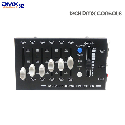 12 channels DMX Controller DJ Controller Mini Console For Stage Light Effect Home Entertainment KTV Party Lights ► Photo 1/6