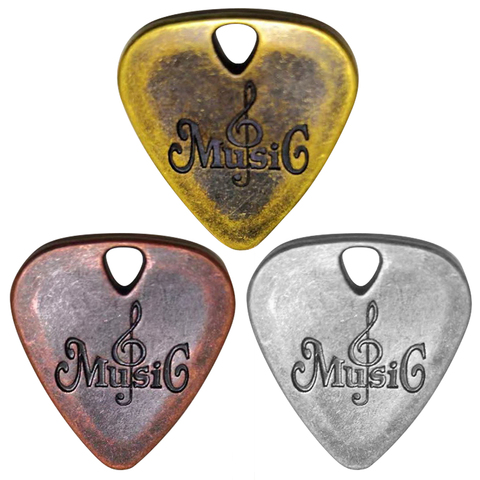 Metal Guitar Pick Zinc Alloy Pick Plectrum for Electric Guitar Musical Instrument Parts Accessories ► Photo 1/6