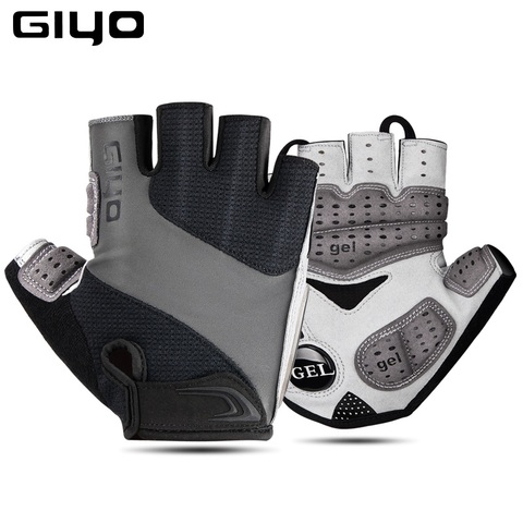 Giyo 2022 Breathable Lycra Fabric Unisex Cycling Gloves Road Bike Riding MTB DH Racing Outdoor Mittens Bicycle Half Finger Glove ► Photo 1/6