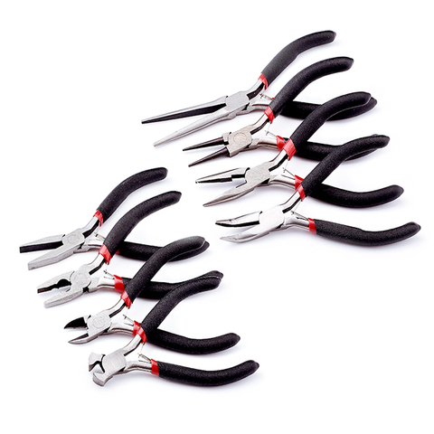 Free shipping Stainless Steel Black Needle Nose Pliers Set Hand Tool For Jewelry Making DIY ► Photo 1/6