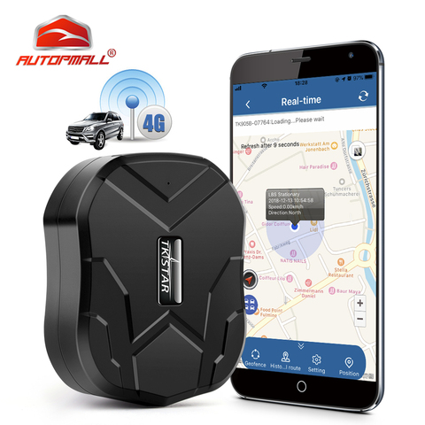 AUTOPMALL Car GPS Tracker 4G TKSTAR TK905 B 10000mAh Voice Monitor Magnetico 4G GPS Tracker Car Waterproof Shake Alarm Free APP ► Photo 1/6