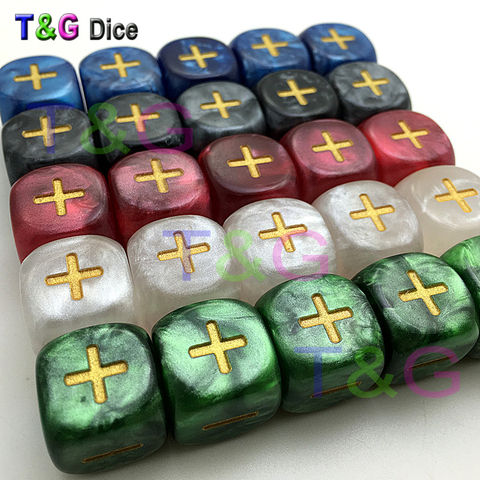 Dice-6-Sided 10pcs Marbled Effect 