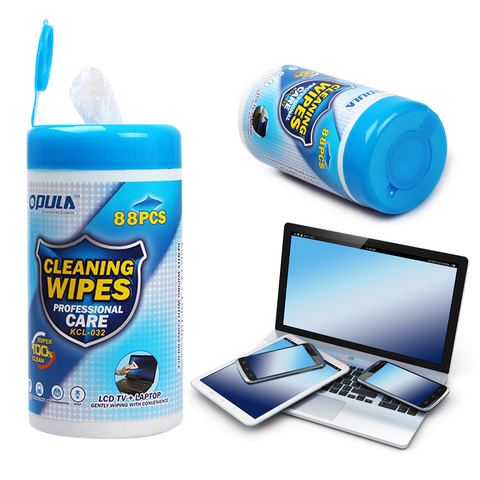 88pcs Soft Cleaning Wipes Wet Tissues for Computer Laptop LCD Monitor TV Mobile Phone Screen Camera Lens Cleaning Wipes ► Photo 1/6