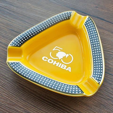 Cigar Gadgets Home Cigar Ashtray Portable Ceramic 3 Cigars Ash Tray Tobacco Cigarette Ashtrays Holder ► Photo 1/6