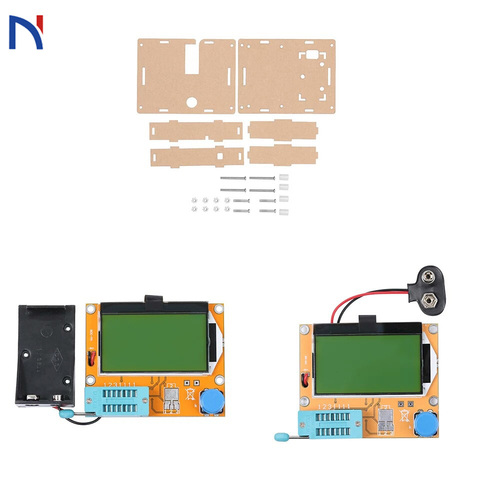 esr-t4 mega328 Ddigital Transistor Tester Diode Triode Capacitance lcr-t4 esr Meter MOS/PNP/NPN LCR 12864 9V LCD Screen ► Photo 1/6