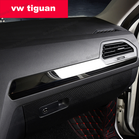 Lsrtw2017 Stainless Steel Car Center Control Dashboard Cover Strip for Volkswagen Vw Tiguan 2017 2022 Accessories Auto ► Photo 1/5