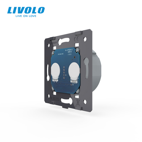 LIVOLO EU Standard, AC 220~250V  The Base Of  Wall Light Touch Screen Switch, 2Gang 1Way, VL-C702 ► Photo 1/4