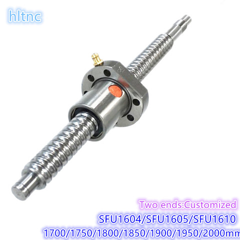 16mm 1610 BallScrew SFU1605 sfu1604 sfu1610 1700/1750/1800/1850/1900/1950/2000mm RM1605 Factory ball screw  for cnc ► Photo 1/6