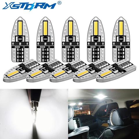 10Pcs T10 W5W LED Bulb Canbus No Error WY5W 194 168 LED Super Bright Car Interior Light License Plate Signal Lamp Auto 12V White ► Photo 1/6