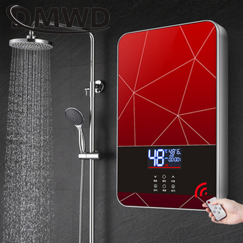 Remote Instantaneous Tankless Electric Hot Water Heater Kitchen Instant Heating Faucet Tap Bathroom Shower Temperature Setting ► Photo 1/6