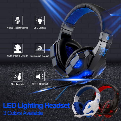 Wired Gaming Headsets Headphones Mic Xbox - 3.5mm Wired Headphones Stereo  Gaming - Aliexpress