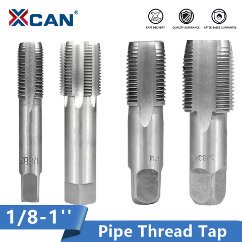 XCAN HSS Pipe Tap 1/8 1/4 3/8 1/2 3/4 1'' Metal Screw Thread Tap Threading Tools ► Photo 1/6