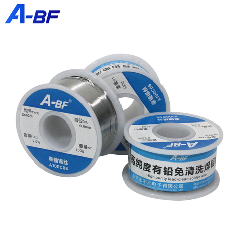 A-BF Solder Tin Wire Roll Rosin Core Soldering Durable High Brightness Non-toxic Tin Wire for Soldering Iron Soldering Station ► Photo 1/6