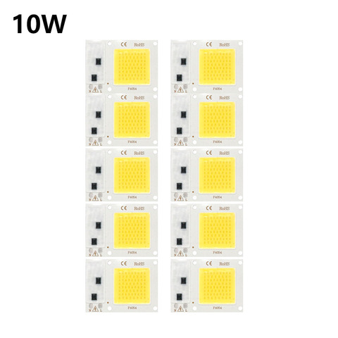 10PCS High Power 220V 5w 10w 20w 30w 50w LED Bulb COB Chip White High Lumen Lamp For Outdoor Indoor FloodLight For DIY LED ► Photo 1/4