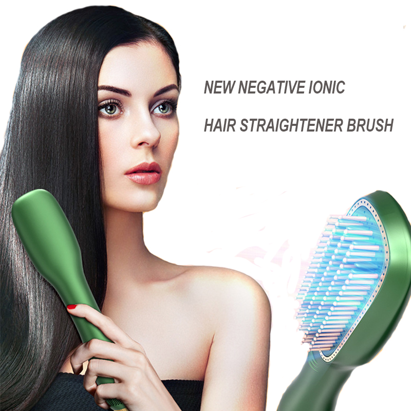 New Negative Ionic Hair Straightener Brush Electric Hair Dryer Hot Air Brush  Dual-use Hairdryer Blow Comb Hair Styling Tools - Price history & Review |  AliExpress Seller - Codase Store 