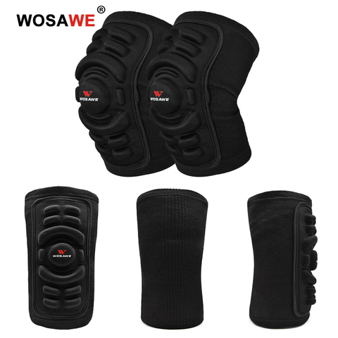WOSAWE Motorcycle Elbow Knee Pads Mountain Bike Protection Set Dancing Knee Brace Support MTB Downhill Moto Knee Protector ► Photo 1/6