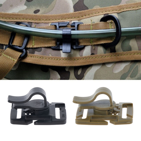 Outdoor Hydration Pack Water Bladder Drinking Tube MOLLE Webbing Clip Holder Plastic Dia. 8-10 mm ► Photo 1/6
