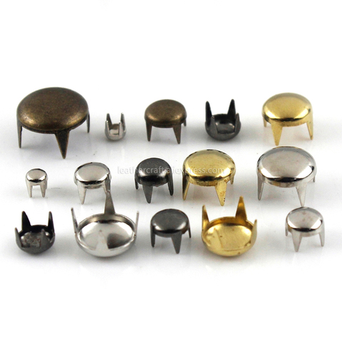 100sets 2-6mm Metal Round Cap Claw Rivets Studs Leather Craft Bag Belt Garment Shoes Collar Decor Accessories 13 Sizes ► Photo 1/6