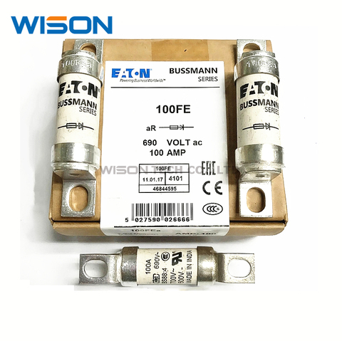 100FE 100A 690V 50FE 50A 63FE 63A 80FE 80A 100FEA 100A  BS88:4 FREE SHIPPING  NEW AND  ORIGINAL FUSE ► Photo 1/6