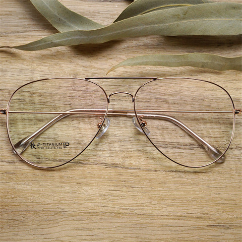 Aviation Glasses Frame Men Women Titanium Eyeglasses Man Oversized 150mm Big Head Eyewear for Optic Prescription Lens Fake Nerd ► Photo 1/6