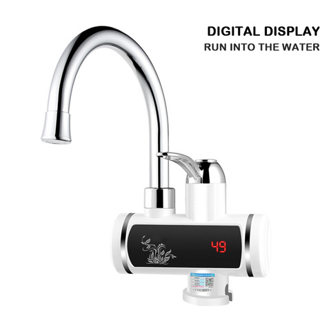 Sanitary Ware Quick Hot Water Faucet Electric Hot Water Faucet Instant Three-second Heating Kitchen Water Heater Digital Display ► Photo 1/6