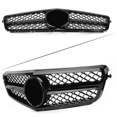 Car Racing Grill Front Bumper Grille For Mercedes Benz C Class W204 C300 C350 C200 C250 2008 2009 2010 2011 2012 2013 2014 ► Photo 1/6