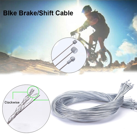 MTB Mountain Road Bike Fixed Gear Shifter/Brake Line Shift Gear Cable Core Inner Wire Stainless Steel/Zinc Derailleur Speed Line ► Photo 1/1