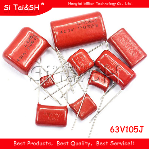 10PCS 1500V104J 630V684J 250V475J 250V475J 630V224J 400V684J 63V105J 630V104J  400V105J CBB Polypropylene film capacitor ► Photo 1/1