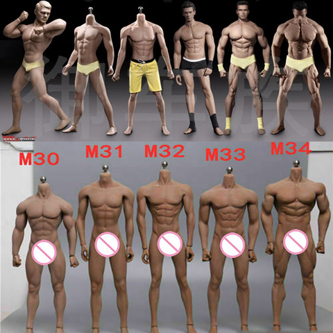 In Stock TBL M30 M31 M32 M33 M34 M35 1/6 Male Suntan Skin Seamless Muscular Body Super Flexible Action Figure Model ► Photo 1/6
