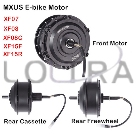 MXUS E-bike Motor XF07 XF08 XF15F XF15R 36/48V 250/350/500W Brushless Hub Motor for Electric Bicycle Front/Rear Wheel Drive ► Photo 1/6