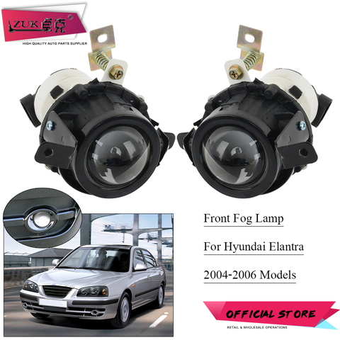 ZUK 2PCS Left + Right Side Front Bumper Fog Light Fog Lamp Daytime Running Anti-Fog Light For Hyundai Elantra 2004 2005 2006 ► Photo 1/6