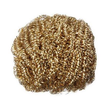 1pc Soldering Solder Iron Tip Cleaner Brass Cleaning Wire Sponge Ball Gold ► Photo 1/1