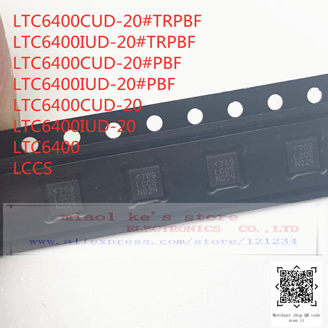 [ 1pcs-5pcs ]100%New original: LTC6400CUD-20#TRPBF LTC6400CUD-20#PBF LTC6400CUD-20 LTC6400 LCCS - IC ADC DRIVER DIFF 16-QFN ► Photo 1/1