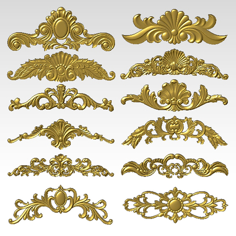 12pcs 3d model relief for cnc in STL file format European Home decoration Carving woodwork ► Photo 1/2