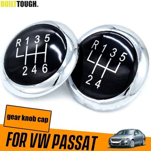 5/6 Speed Car Gear Knob Cap Cover Chrome Shifter Head Cover For VW Passat B6 2005-2011 B7 2010-2014 CC 2009-2012 ► Photo 1/6