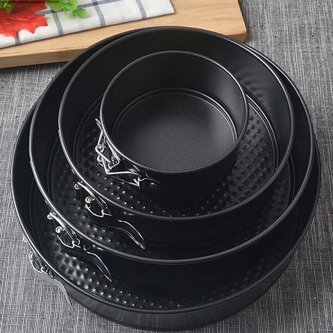 Non-Stick Metal Baking Mold Stainless Steel Round Cake Tray Baking Tool Detachable Base Baking Tray Cake Supplies Kitchen Tools ► Photo 1/6