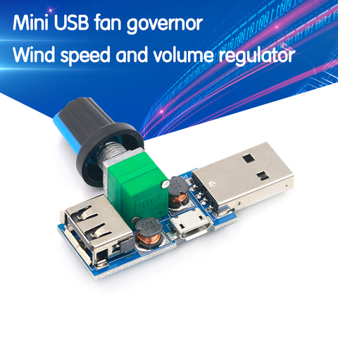 Mini USB fan governor wind speed air volume regulator cooling mute multi function office dormitory bedside ► Photo 1/6