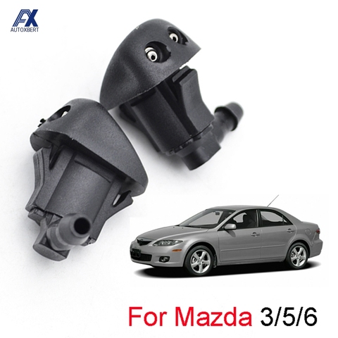 2Pcs Front Windshield Washer Jet Nozzle For Mazda 3 MK1 (03-09) 5 MK2 (06-10) 6 MK1 (02-08) 2006 2007 2008 ► Photo 1/6