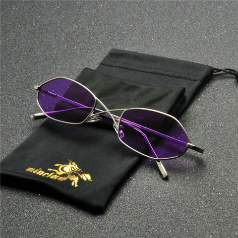 Small Rhombus Sunglasses Men Purple Yellow 2022 Retro Women Sun Glasses Male Metal Frame Red Black Uv400 High Quality NX ► Photo 1/2