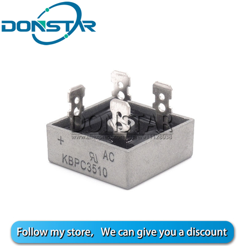 2PCS KBPC3510 KBPC 3510 35A 1000V AC Bridge Rectifier Diode New And Original ► Photo 1/5