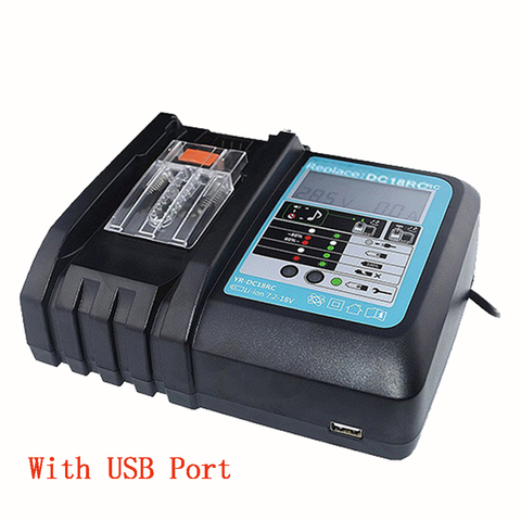 Li-Ion Battery Charger For Makita 14.4V 18V Bl1830 Bl1840 Bl1815 Bl1430 Dc18Rf  Dc14Sa Dc18Sc ► Photo 1/5