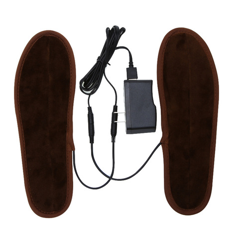 Data Line + Insoles Men Women New USB Electric Powered Plush Fur Heating Insoles Winter Keep Warm Insole Heated Insole Unisex ► Photo 1/6