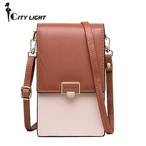 New Mini Crossbody Shoulder Bag Women Multifunction Cell Phone Pocket Ladies Purse Clutch Fashion Hasp Handbags Female ► Photo 1/6