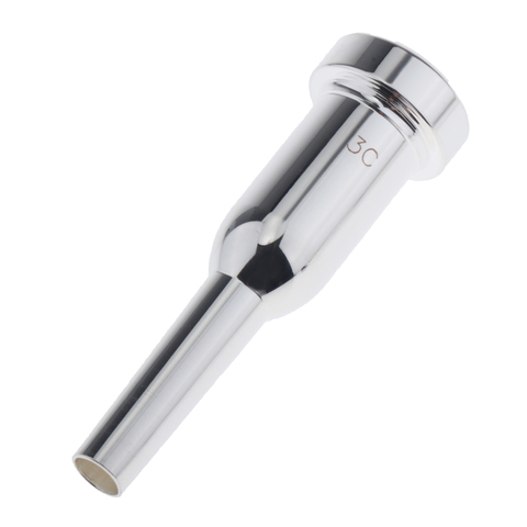 Silver Plated Mega Rich Tone Trumpet Mouthpiece 3C New High Quality ► Photo 1/6