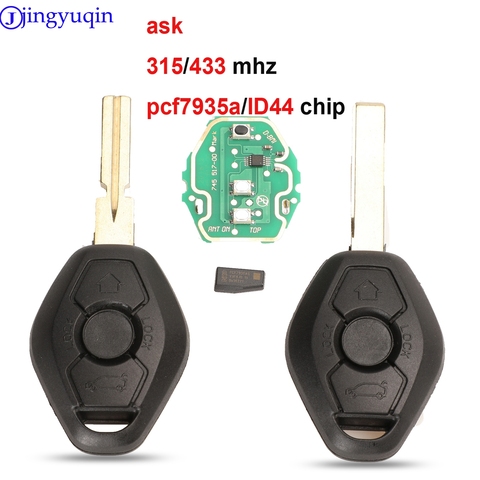 jingyuqin 10P EWS ASK 315/433Mhz 7935 ID44 Remote Key Shell For BMW EWS X3 X5 Z3 Z4 1/3/5/7 Series Keyless Entry Transmitter ► Photo 1/4